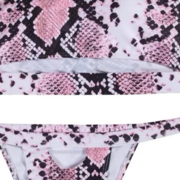 🩷 GORG CUTOUT BIKINI 🩷 WOMENS SMALL SNAKE PRINT HOT BIKINI - Picture 5 of 6